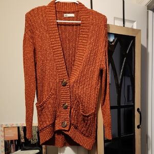 SO Women's Rust Cardigan Sweater